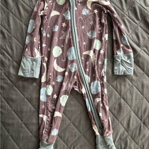 Little Sleepies Celestial Purple and Blue Footies